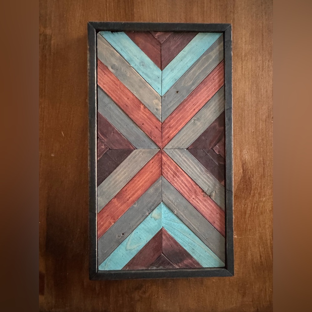 Handmade Geometric Wood Decor